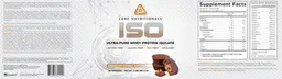 Label for ISO Chocolate Peanut Butter Cup