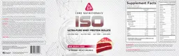 Label for ISO Red Velvet Cake