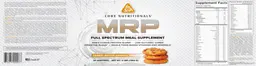 Label for MRP Peanut Butter Oatmeal Cookie