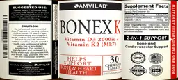 Label for Bonex K