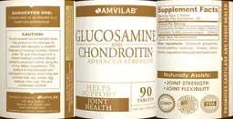 Label for Glucosamine and Chondroitin