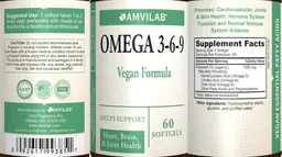 Label for Omega 3-6-9 Vegan Formula