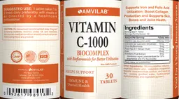 Label for Vitamin C-1000
