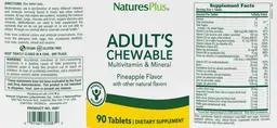Adult's Chewable Pineapple Flavor