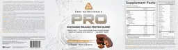 Label for PRO Chocolate Peanut Butter Cup