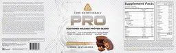 Label for PRO Chocolate Peanut Butter Cup