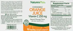 Chewable Orange Juice Vitamin C 250 mg N