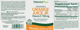 Chewable Orange Juice Jr. Vitamin C 100 