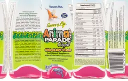 Label for Liquid Children's Multi-Vitamin Natural Tropical Berry Flavor