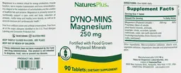 Dyno-Mins Magnesium 250 mg