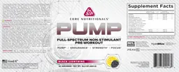 Label for PUMP Black Lightning