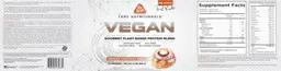 Label for VEGAN Frosted Cinnamon Bun