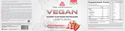Label for VEGAN Strawberry Cream