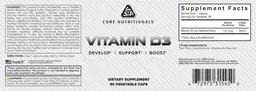 Label for Vitamin D3