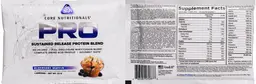 Label for PRO Blueberry Muffin Sample