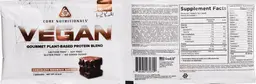 Label for VEGAN Chocolate Brownie Batter Sample