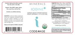 Label for Iodine+