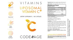 Label for Liposomal Vitamin C+