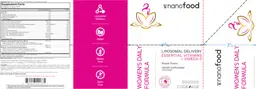 Label for Women's Daily Formula Peach Flavor