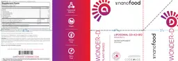 Label for Wonder-D Liposomal D3+K2+B12 Mixed Berry