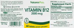 Vitamin B12 2000 mcg Sustained Release