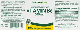 Vitamin B6 500 mg Sustained Release