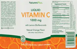 Liquid Vitamin C 1000 mg Natural Orange 