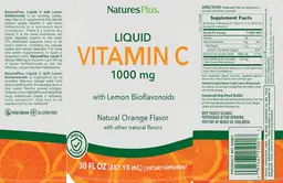 Liquid Vitamin C 1000 mg Natural Orange 
