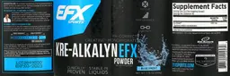 Label for Kre-Alkalyn EFX Powder Blue Frost