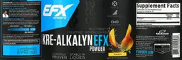 Label for Kre-Alkalyn EFX Powder Mango