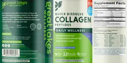Label for Quick Dissolve Collagen Peptides Mixed Berry Flavored