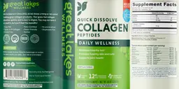 Label for Quick Dissolve Collagen Peptides Unflavored