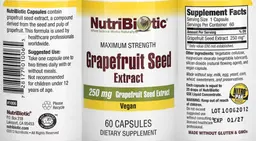 Label for Grapefruit Seed Extract 250 mg