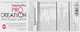 Pro Creation Female Fertility Support