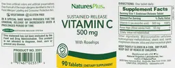 Vitamin C 500 mg with Rose Hips Sustaine
