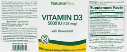 Vitamin D3 5000 IU (125 mcg) with Resver