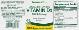 Vitamin D3 400 IU (10 mcg)