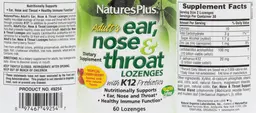 Adult's Ear, Nose & Throat Lozenges Trop