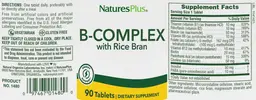 Label for B-Complex with Rice Bran