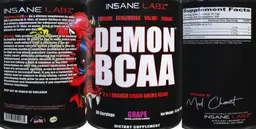Label for Demon BCAA Grape