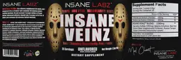Label for Insane Veinz Unflavored