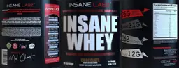 Label for Insane Whey Chocolate