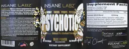 Label for Psychotic Gold Blue Punch