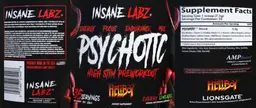 Label for Psychotic Hellboy Cherry Limeade