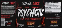 Label for Psychotic Hellboy Lemonade