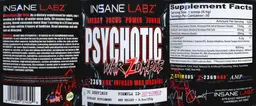 Label for Psychotic War Zombie ZR23-Watermelon