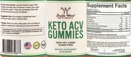 Label for Keto ACV Gummies