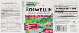 Label for Boswellin 300 mg