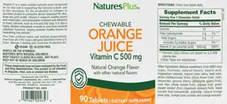 Chewable Orange Juice Vitamin C 500 mg N