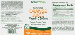 Chewable Orange Juice Vitamin C 500 mg N